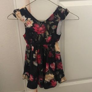 Floral summer dress for toddler girls 2-3 years